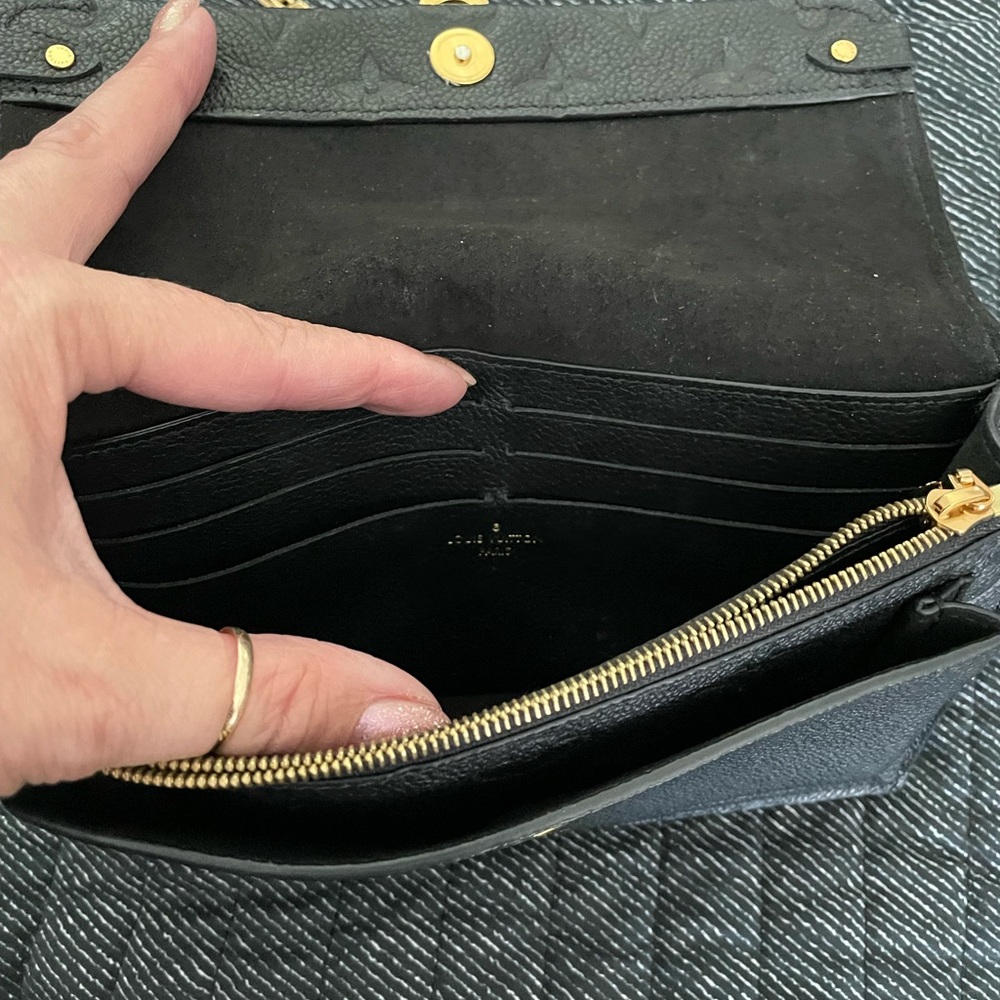 Louis Vuitton Vavin Chain Wallet - Monogram Empreinte Leather Black - Picture 11 of 16